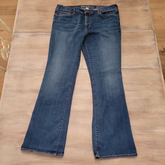 Eddie Bauer Slightly Curvy Boot Cut Women's Sze 18 Specially Dyed - Picture 1 of 9